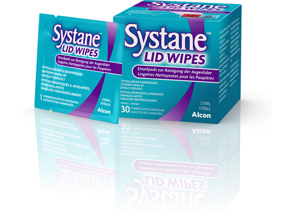 Systane lid wipes packshot