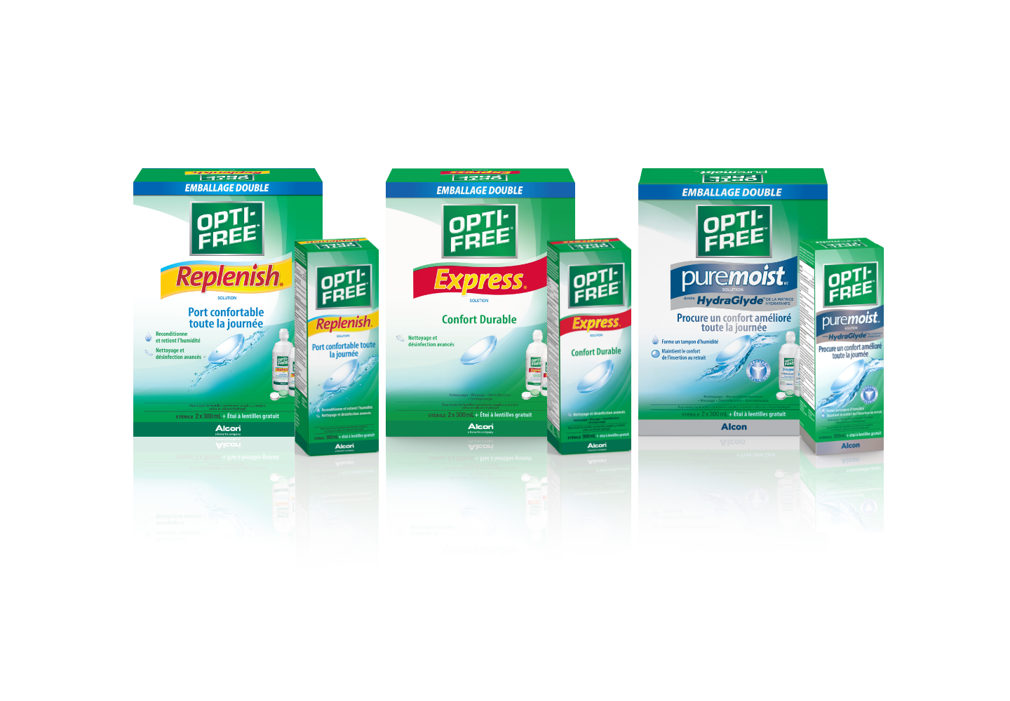 OPTI-FREE product packshots