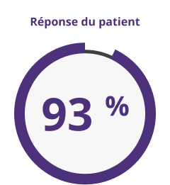 Pie chart with 93 percent