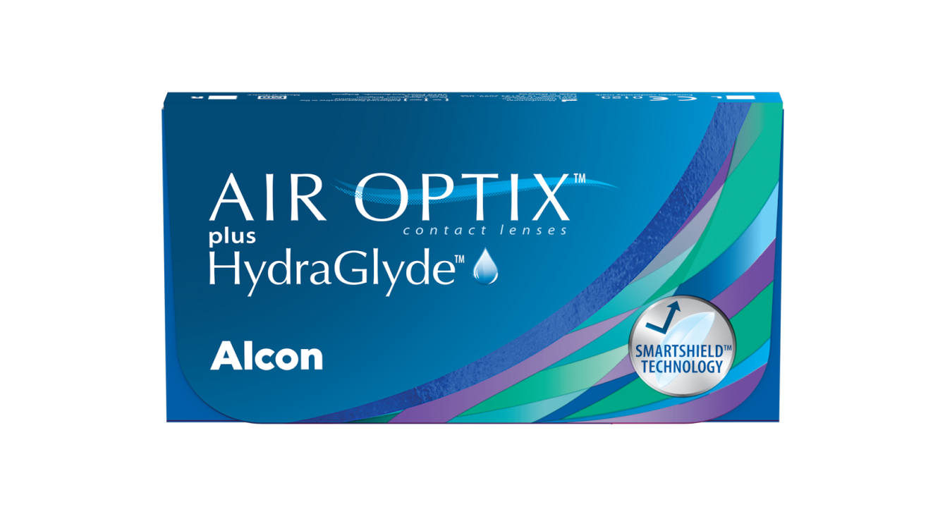 AIR OPTIX plus HydraGlyde contact lens pack