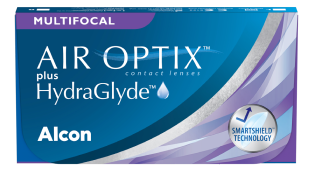 AIR OPTIX plus HydraGlyde Multifocal contact lens pack