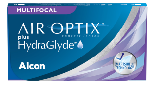 AIR OPTIX PLUS HYDRAGLYDE MULTIFOCAL contact lens pack shot
