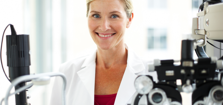 Woman optician