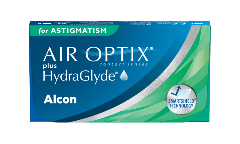 Air optix plus hydraglyde for astigmatism packshot