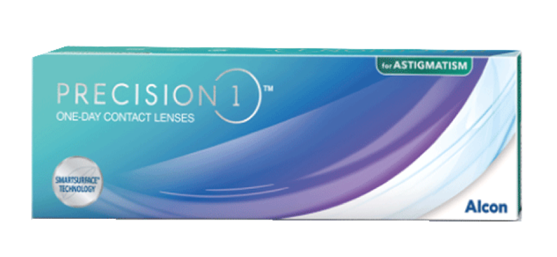 Precision1 for astigmatism contact lenses packshot
