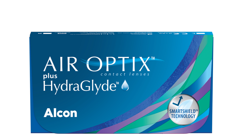 AIR OPTIX plus HydraGlyde contact lens pack