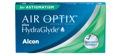 AIR OPTIX™  PLUS HYDRAGLYDE™  toric contact lenses for astigmatism