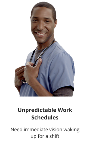 Young man with unpredictable work schedule