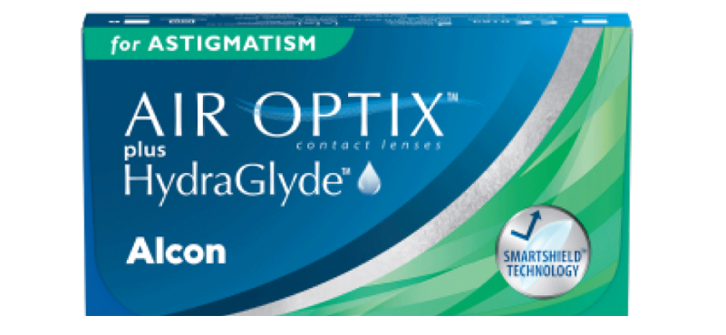 AIR OPTIX PLUS HYDRAGLYDE for astigmatism packshot