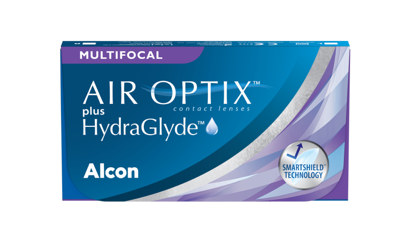 AIR OPTIX plus HydraGlyde Multifocal contact lens pack