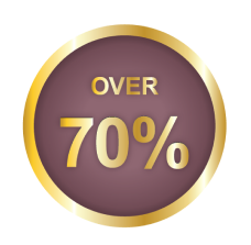 Over 70% icon